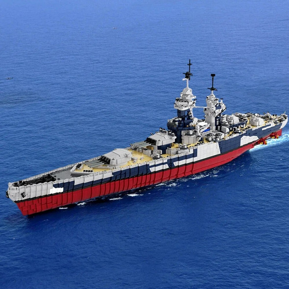 Gobricks MOC UCS French Battleships Richelieu Model Building Blocks Military Warship WW2 Model Collection Bricks Toy Kids Gift Gobricks MOC UCS French Battleships Richelieu Model Building Blocks Military Warship WW2 Model Collection Bricks Toy Kids Gift