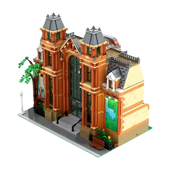 Gobricks MOC London Inspired Medieval architecture Model Building Blocks Classic Natural History Museum Bricks Toy collect Gift