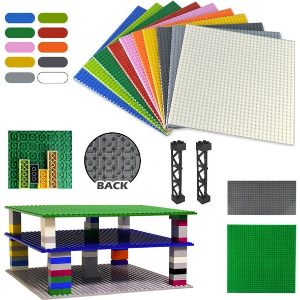 Base Plates Double Sided Classic 32x32 16x32 Double-sided Baseplates Blocks Plastic DIY Building Bricks Moc Compatible Brands