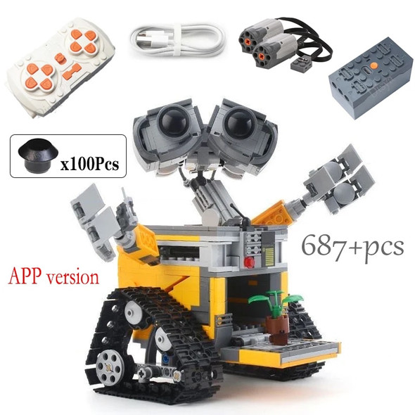687PCS Robot Motorized High-tech APP RC Robot Motor Power Functions DIY Educational Building Block Model For Children Toys Gift 687PCS Robot Motorized High-tech APP RC Robot Motor Power Functions DIY Educational Building Block Model For Children Toys Gift