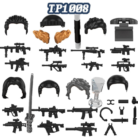 TP1008 Movie Series Character Weapons Building Blocks Accessories Figures For Children Model Toys