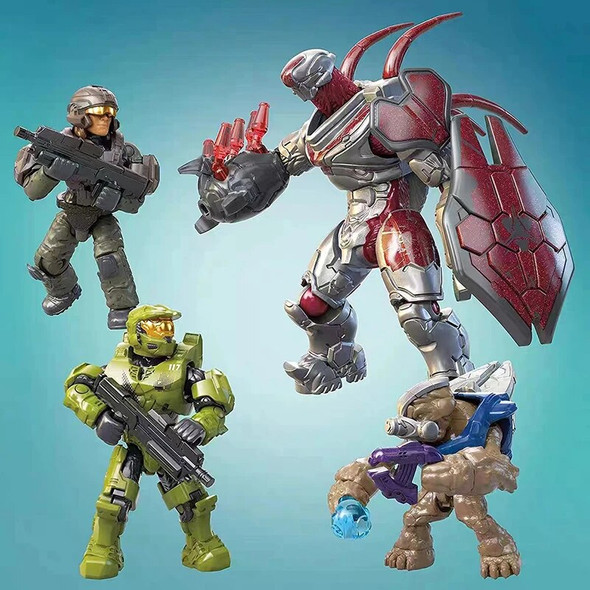 Technical MEGA Construx The Infinity Aura Airship Building Block War Mech Robots Weapon Model Bricks Toys For Kids Adult Gift
