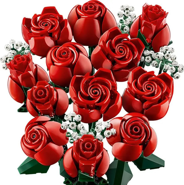 80822 Rose Bouquet With High Difficulty Splicing And Interweaving Of Building Block Toy Birthday And Children's Day Gifts Girl 80822 Rose Bouquet With High Difficulty Splicing And Interweaving Of Building Block Toy Birthday And Children's Day Gifts Girl
