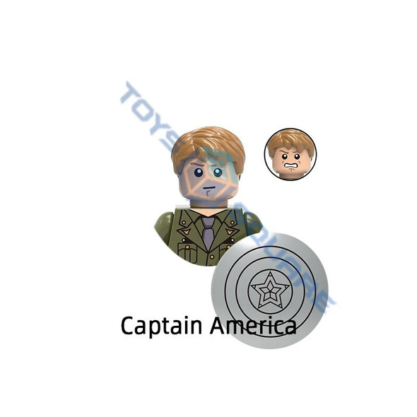 The Captain Steve America Rogers Model Blocks MOC Bricks Set Gifts Toys For Children X0236