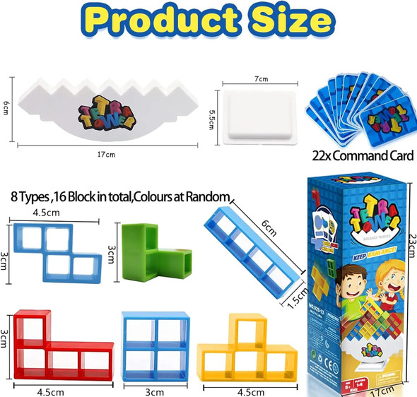 Tower Balancing Stacking Toys,Board Games for Kids & Adults, Balance Game Building Blocks,Perfect for Family Games, Parties, Tra Tower Balancing Stacking Toys,Board Games for Kids & Adults, Balance Game Building Blocks,Perfect for Family Games, Parties, Tra