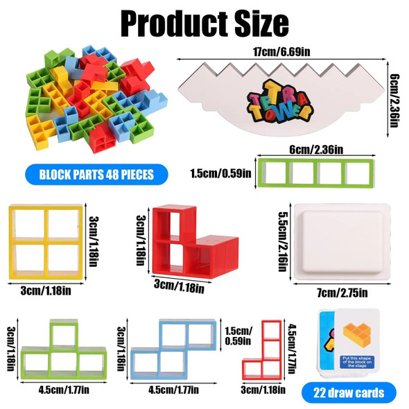 Balance Stacking Blocks Game Balance Blocks Stacking Game Set Board Games for Kids and Adults Family Games Balance Stacking Blocks Game Balance Blocks Stacking Game Set Board Games for Kids and Adults Family Games