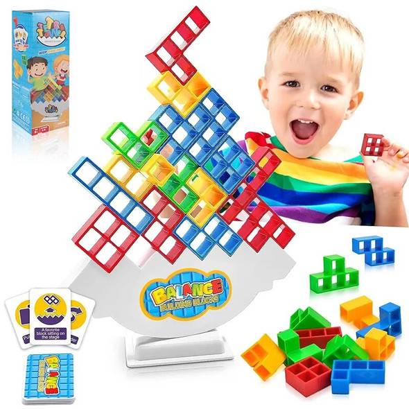New 48PCS Tetra Tower Balance Stacking Building Blocks Board Game for Kids Adults Friends Team Family Game Party Christmas Gifts New 48PCS Tetra Tower Balance Stacking Building Blocks Board Game for Kids Adults Friends Team Family Game Party Christmas Gifts