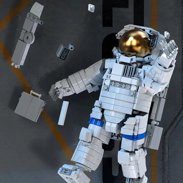MOC technology component assembly kid 2023 stacking Bricks Toy boy gift birthday Astronaut small particle building block