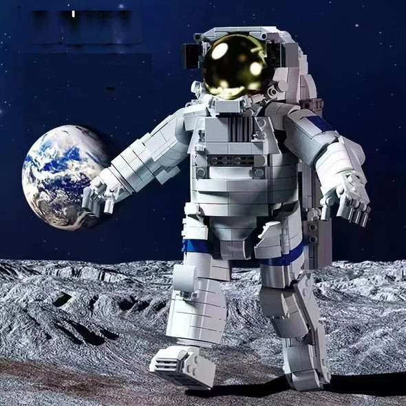 MOC technology component assembly kid 2023 stacking Bricks Toy boy gift birthday Astronaut small particle building block