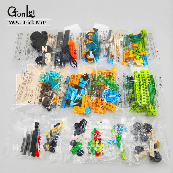 276Pcs/Set MOC Educational Building Blocks Bricks Techncial Beams Gears Axle And Connectors Parts For 45300 WeDo 2.0 DIY Toys