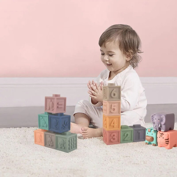Baby Education Grasp Toys 3D Cube Animal Numbers Sensory Toys Silicone Teethers Hand Balls Soft Squeeze Bath Toy For Infant Gift Baby Education Grasp Toys 3D Cube Animal Numbers Sensory Toys Silicone Teethers Hand Balls Soft Squeeze Bath Toy For Infant Gift
