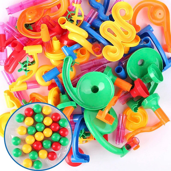 DIY Marble Run Track Building Blocks Beads Race Slide For Children Labyrint Rolling Ball Toy Educational Toys Marble Runs Blocks