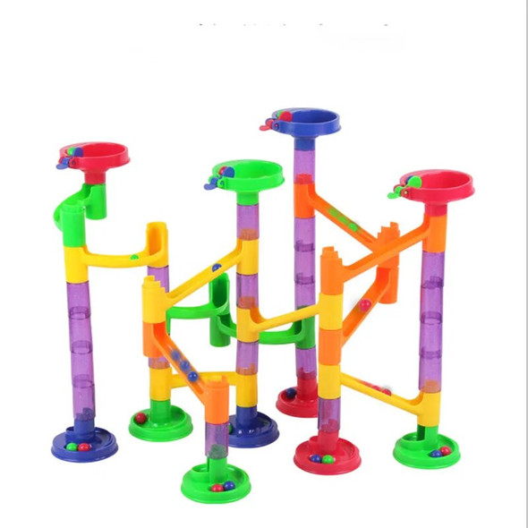 58PCS DIY Construction Marble Race Run Maze Balls Track Building Blocks Pipeline Type Blocks building games Kid's Toy