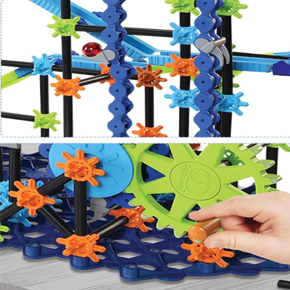 New Track Marble Run Building Blocks Marbles Maze Balls Circuit Tracks Marble Runs Elevator Blocks Toys Children DIY Tracks Set