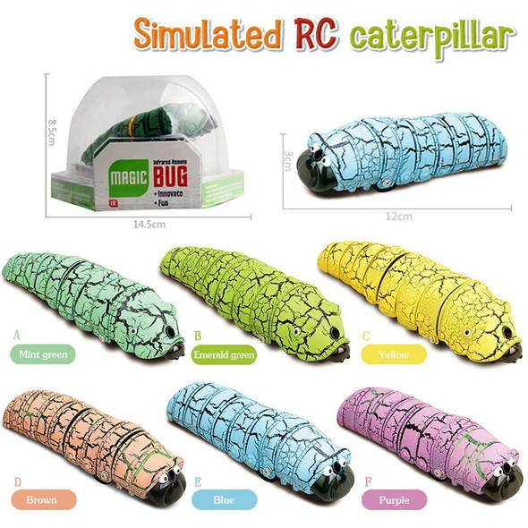 Simulation Tricky RC Caterpillar Robot Simulated Cute Animals Remote Control insects Halloween Toys for Kids Children's Gifts