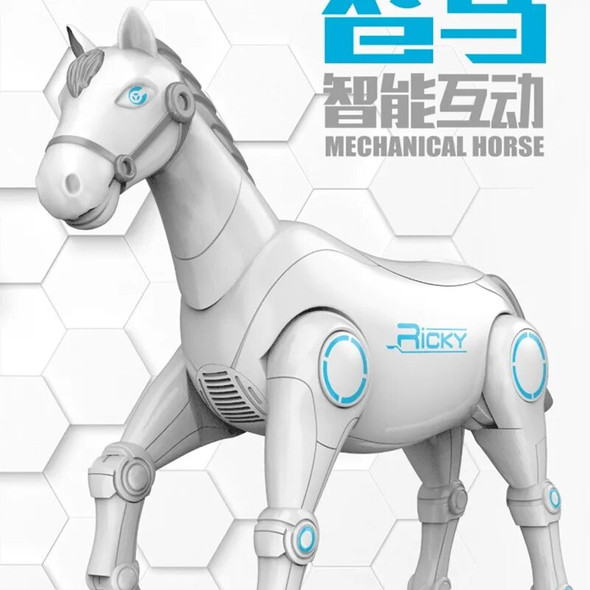Voice Remote Control RC Smart Robot Animal Horse Intelligent Mechanical Horse With Dancing And Singing RC Toys For Boy Kids Gift