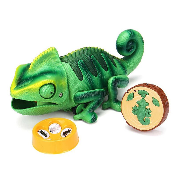 RC Animals Toys Chameleon Lizard Intelligent Dinosaur Toy Remote Control Toy Electronic Model Reptile Robot for Kid Gifts