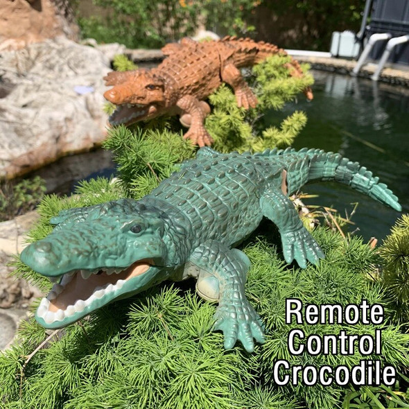 Realistic RC Crocodile for Pool Lake Toys for Kids Waterproof Remote Control Animal Children Gift Electric Boats Model