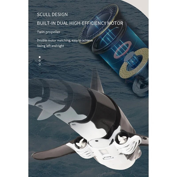 Remote Control Shark Electric Swimming Fish High Simulation Underwater RC Animals Robots Bath Toys for Kids Children Tub Pool