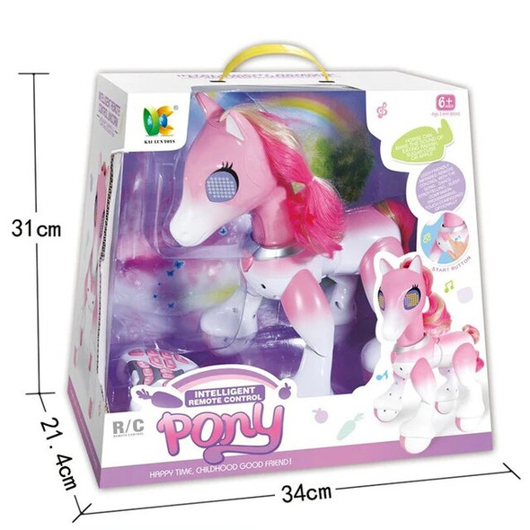 KaKBeir RC Horse Unicorn Robot Cartoon Cute Animal Intelligent Induction Electric Model Pet Educational Toys for children