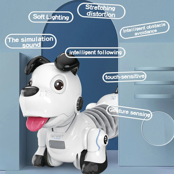 RC Robot Dog Scalable Dancing Machine Dachshund Infrared Electronic Remote Control Tamagotchi Animal Toy for Children Xmas Gifts