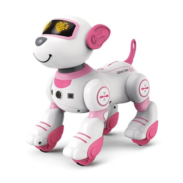 RC Robot Dog Programmable Infrared Wireless Remote Control Electric Smart Stunt For Kid Intelligent Toy Follow Pet Animal