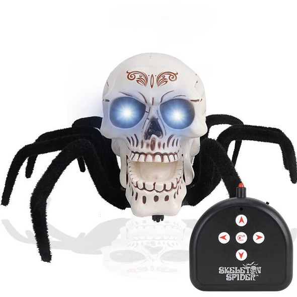 Remote Control Toys Skull Shape Spider Model rc robot Animal Simulation Fake Electric Toy for Children Birthday halloween Gifts