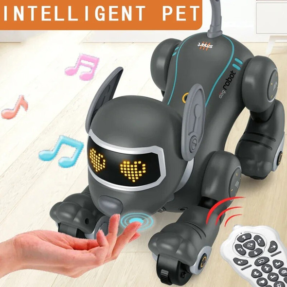 Electric Dance Robotic Remote Control Doll Kids Toys for Boys Girls RC Robot Dog Intelligent Sensing Animals Children Puzzle Pet