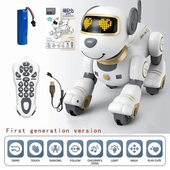 Electric Dance Robotic Remote Control Doll Kids Toys for Boys Girls RC Robot Dog Intelligent Sensing Animals Children Puzzle Pet