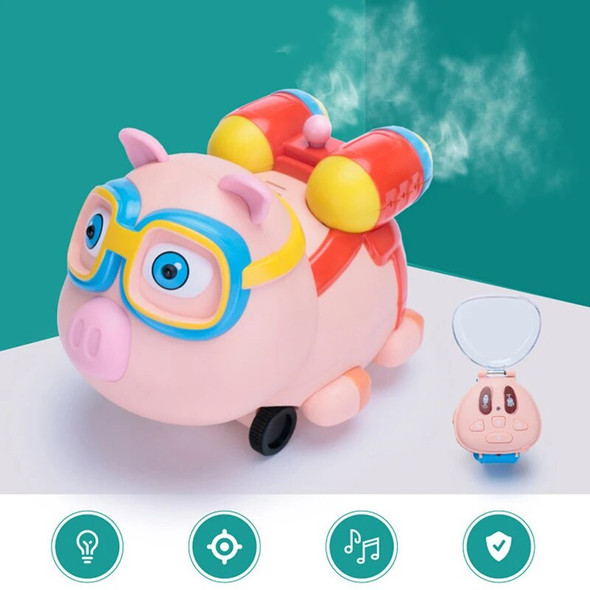 Rc Car 2.4g Rc Animal Toy Remote Control Electric Pig Dog Toys Watch Control Mini Spray Smart Robot Pig One-key Toy Rc Pig K835