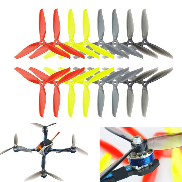 16pcs/lot High Quality 7040 7 Inch 3 Blade Propeller 8 CW 8 CCW for RC Drone FPV Racing Quadcopter DIY Accessories Parts