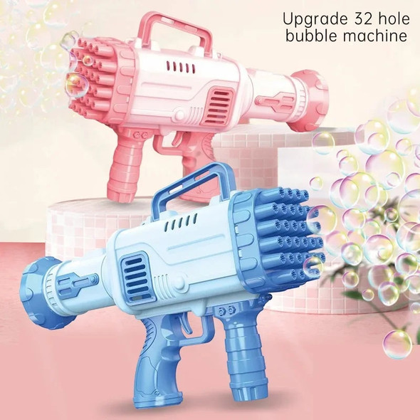 32 Holes Bubble Machine Gun Toys for Kids Rocket Soap Bubble Machine Guns Automatic Toys Children Gift( Not Include AA Battery) 32 Holes Bubble Machine Gun Toys for Kids Rocket Soap Bubble Machine Guns Automatic Toys Children Gift( Not Include AA Battery)
