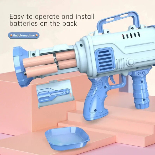 32 Holes Bubble Machine Gun Toys for Kids Rocket Soap Bubble Machine Guns Automatic Toys Children Gift( Not Include AA Battery) 32 Holes Bubble Machine Gun Toys for Kids Rocket Soap Bubble Machine Guns Automatic Toys Children Gift( Not Include AA Battery)