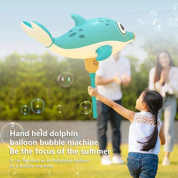 2022 Bubble Gun Machine Toy Large Electric Inflatable Dolphin Soap Bubble Maker Blower Kids Toys for Children Baby Outdoor Game