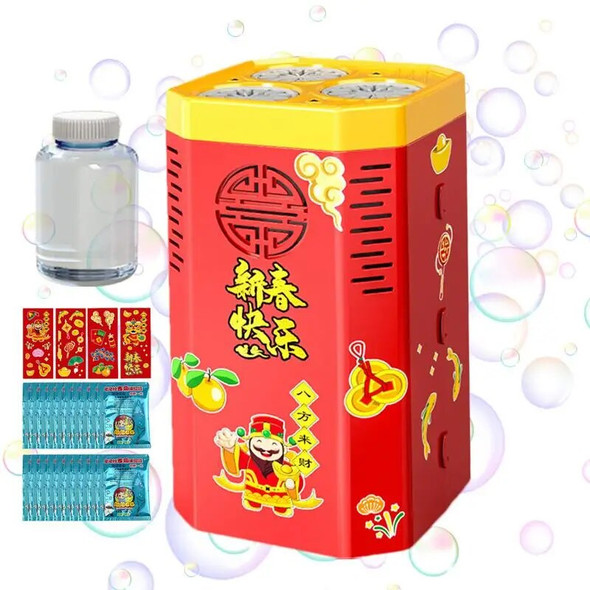 Fireworks Bubble Machine Bubble Blower On The Ground Electronic Automatic Landing Spring Festival Gift New Year Toys For Kids