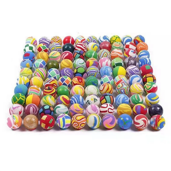 50Pcs Bouncing Ball Toys 25mm Colourful Bouncing Balls Children'S Outdoor Sports Elastic Ball Toys