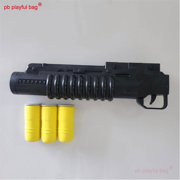 PB Playful Bag Outdoor Sports Soft Bullet m416 Sponge foam ball grenade launcher Toy accessories QG376