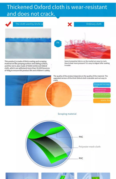 Children's Slide Inflatable Castle Outdoor Small Home Square Trampoline Garden Swimming Pool Inflatable Toys Gifts Party Game