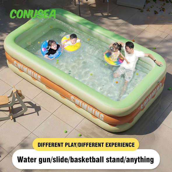 1.8/2.6M Big Swimming Pool Inflatable Removable Baby Framed Pools Water Amusement for Children Family Summer Outdoor Toys Kids