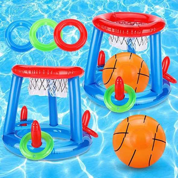 Inflatable toys Swimming Pool Beach accessories Inflatable Ring Throwing Ferrule Game Set Floating Toys Beach Fun Summer Water