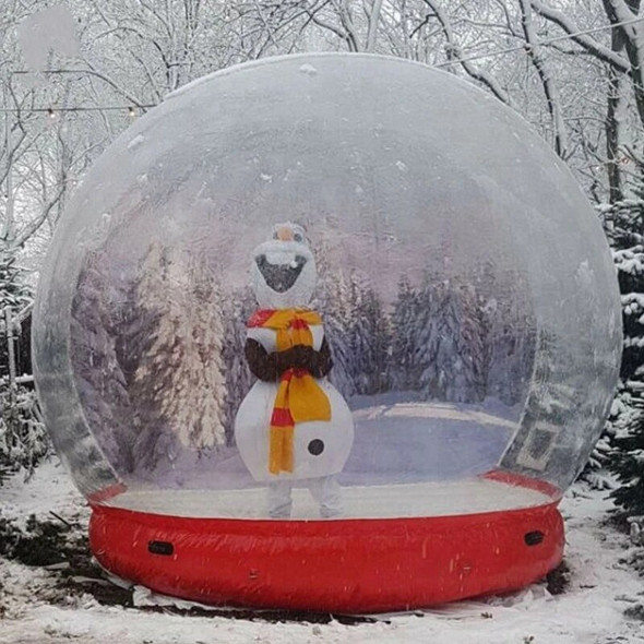 Giant Outdoor inflatable Christmas Snow Globe Ball 2M/3M/4M Inflatable Advertising Decoration Human Snow Globe For sale