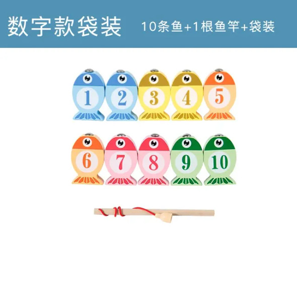 Wooden Fishing Game Toys Gifts Early Education Alphabet Numeric Cognitive Toys Children Interactive Games Toys for children Gift