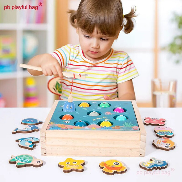 PB Playful Bag Magnetic fishing games Children's educational toys marine animals Creative Interesting interactive gifts UG185