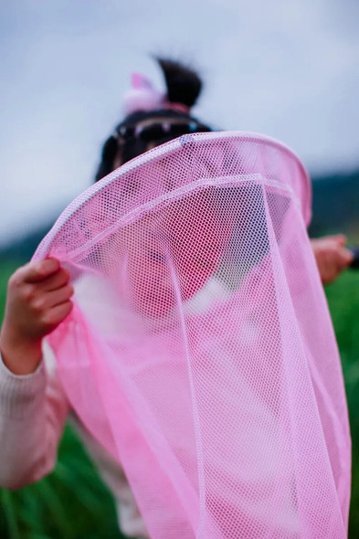 Stainless steel children's insect catching net, butterfly net, telescopic fishing net, shrimp small fishing net pocket