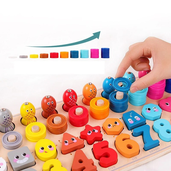 Wooden Number Puzzle Game Toys For Toddlers - Fishing Game Math Matching Toy Board For Age 3 Years Olds Kids Wooden Number Puzzle Game Toys For Toddlers - Fishing Game Math Matching Toy Board For Age 3 Years Olds Kids