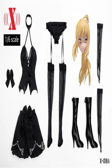 X-TOYS X-018 1/6 Female Soldier Anime Clothes Hanging Neck Top Fishing Net Sleeve Set Model Fit 12'' Action Figure Body In Stock X-TOYS X-018 1/6 Female Soldier Anime Clothes Hanging Neck Top Fishing Net Sleeve Set Model Fit 12'' Action Figure Body In Stock