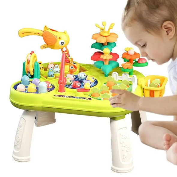 Kids Fishing Game Table Whack Game Toy Flower Arrangement Toy Board Game Game Table Birthday Gift Fine Motor Skill Toy For Girls