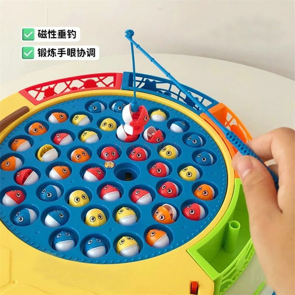 Children's rotary fishing platform toy puzzle multifunctional rotary fishing