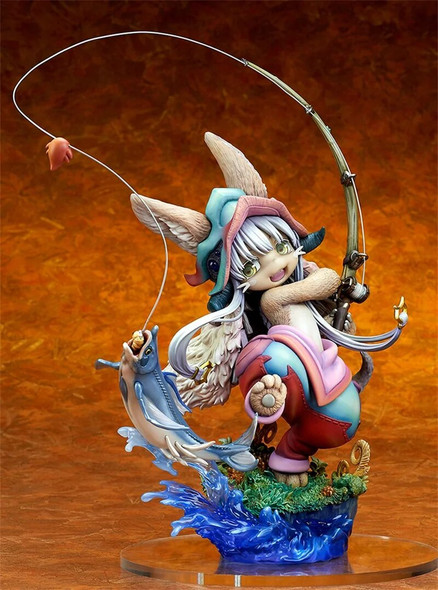 100% Genuine Original Made in Abyss Nanachi Ganki Trout Fishing H23cm Figure Anime Model Toys Collection
