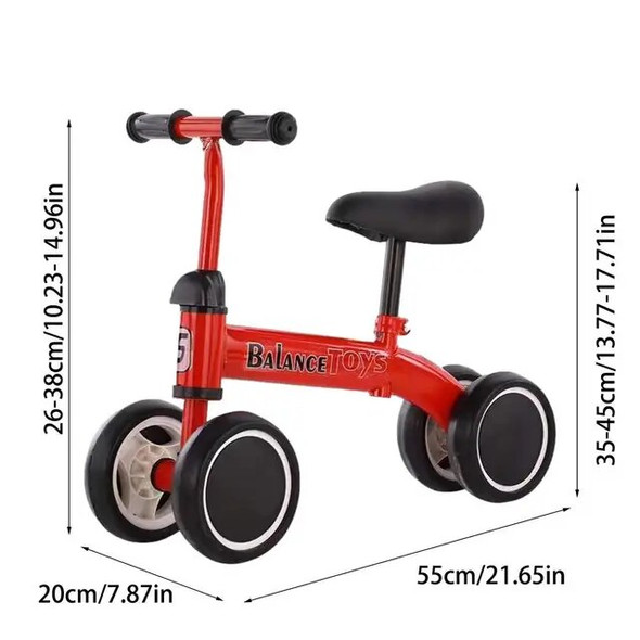 Children's Balance Bike Learn To Walk Ride-on Car Freestyle Kick Scooter Children Bicycle Without Pedals Kids's Ride-on Toys